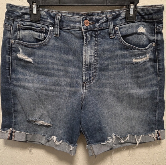 Silver Jeans Pants - Distressed Denim Women Shorts